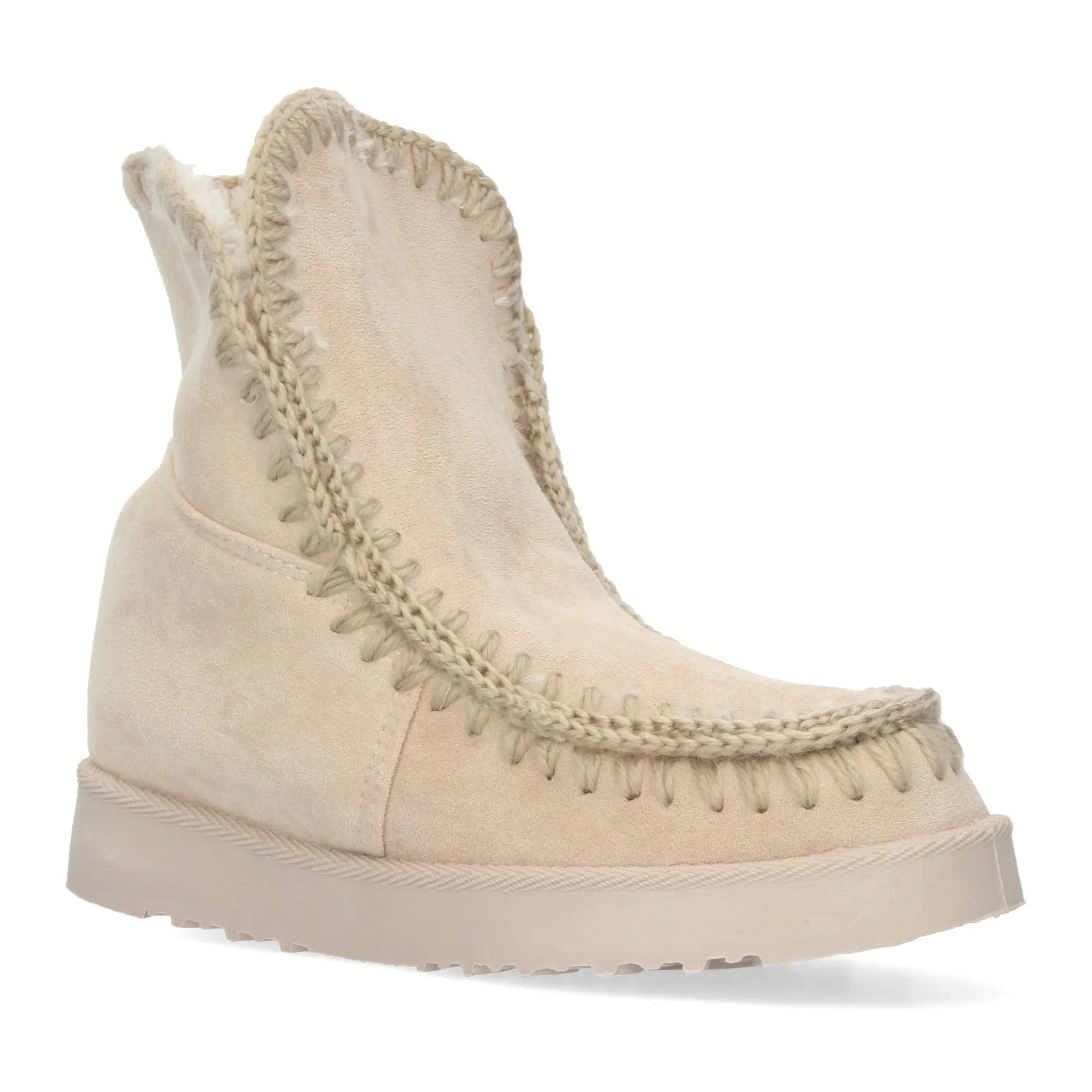 Botas esquimales para mujer color beige