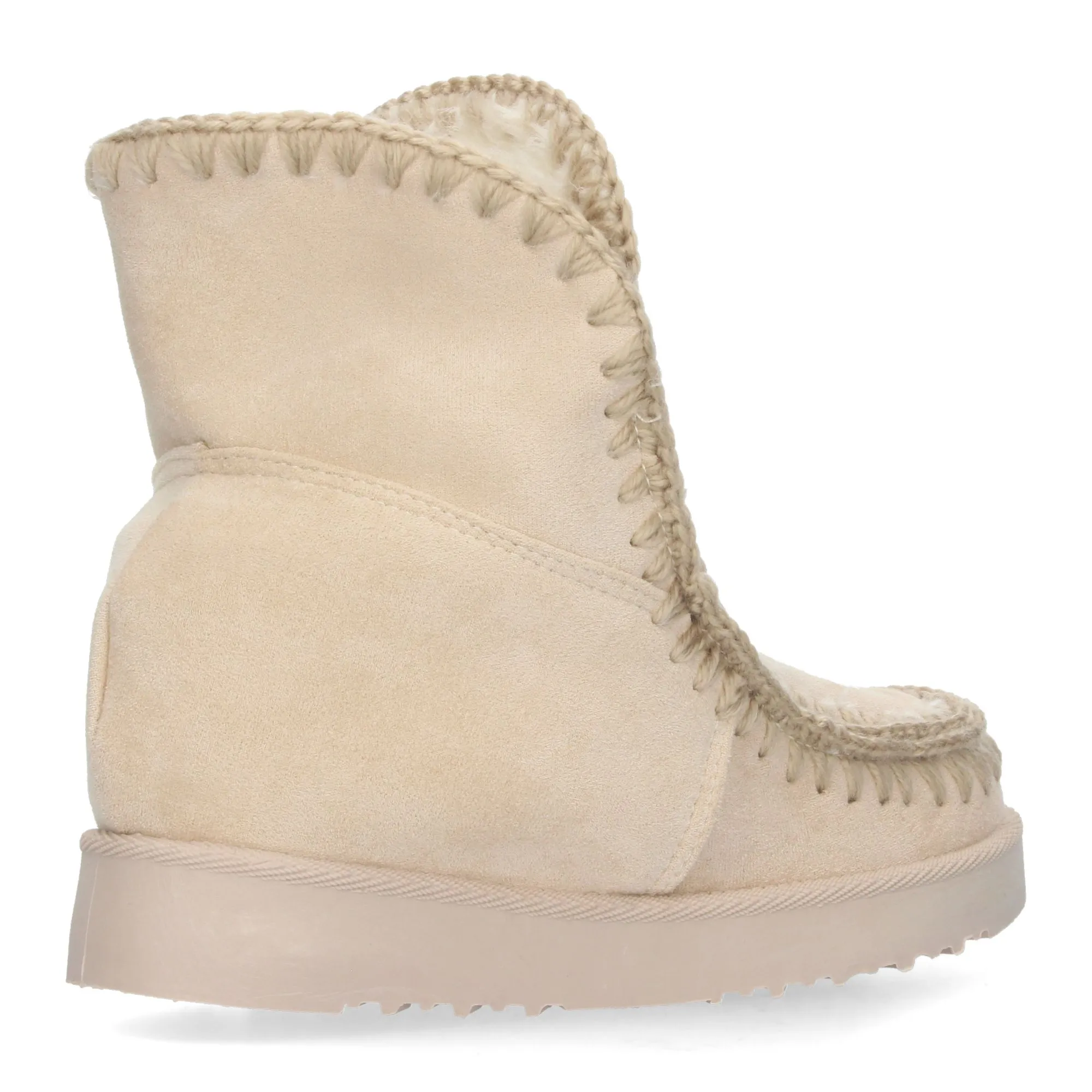Botas esquimales para mujer color beige