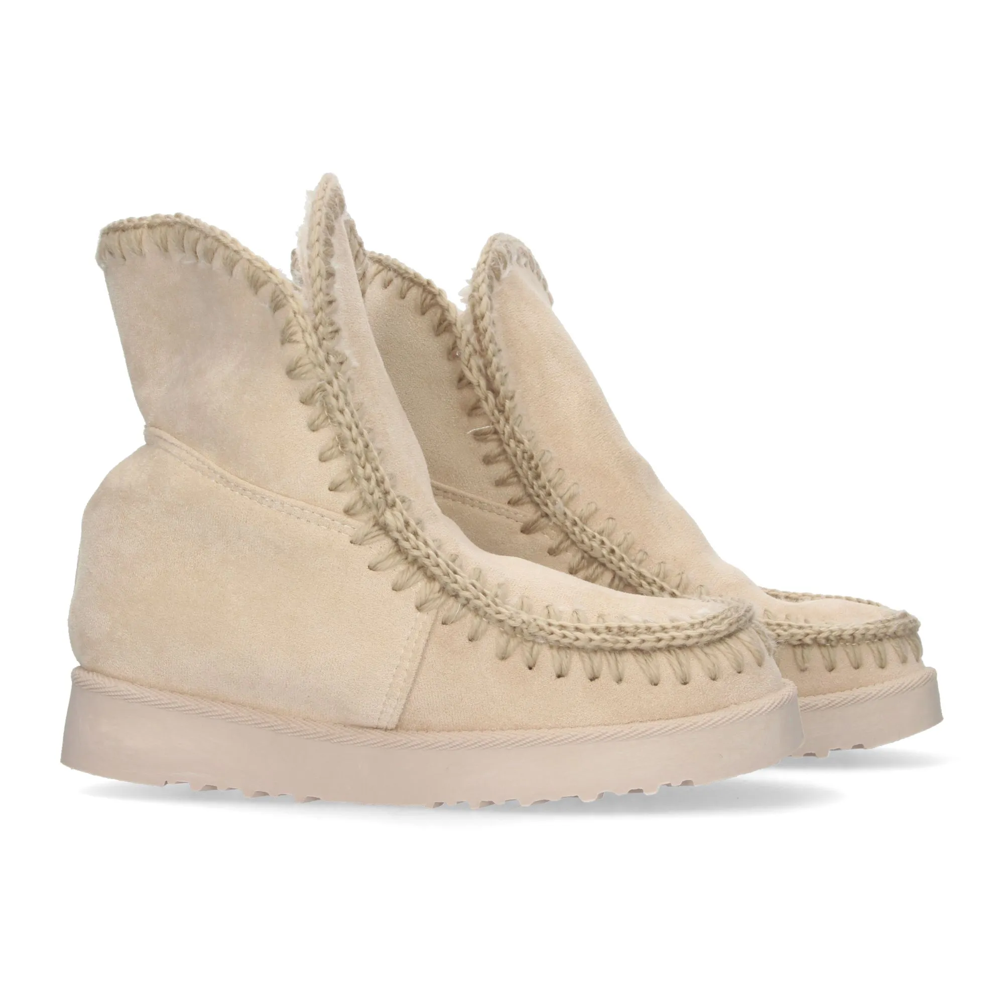 Botas esquimales para mujer color beige