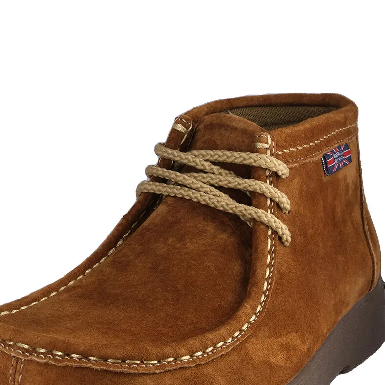 Botin De Cuero Campos Caramelo London Adixt