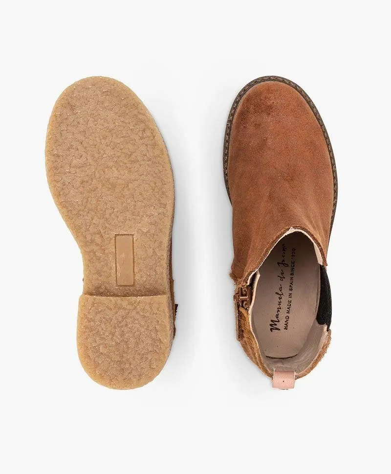 Botines MANUELA DE JUAN Cognac Niña