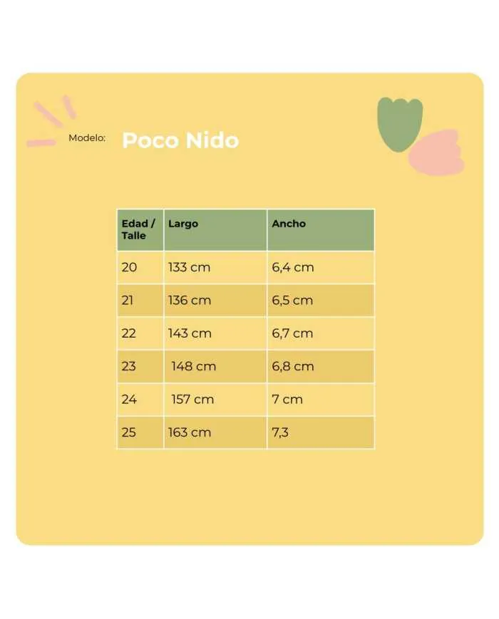 Botín con velcro Poco Nido Biscuit