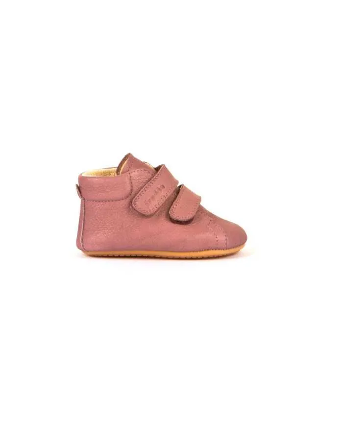 Botín Froddo Prewalkers doble velcro color Nude