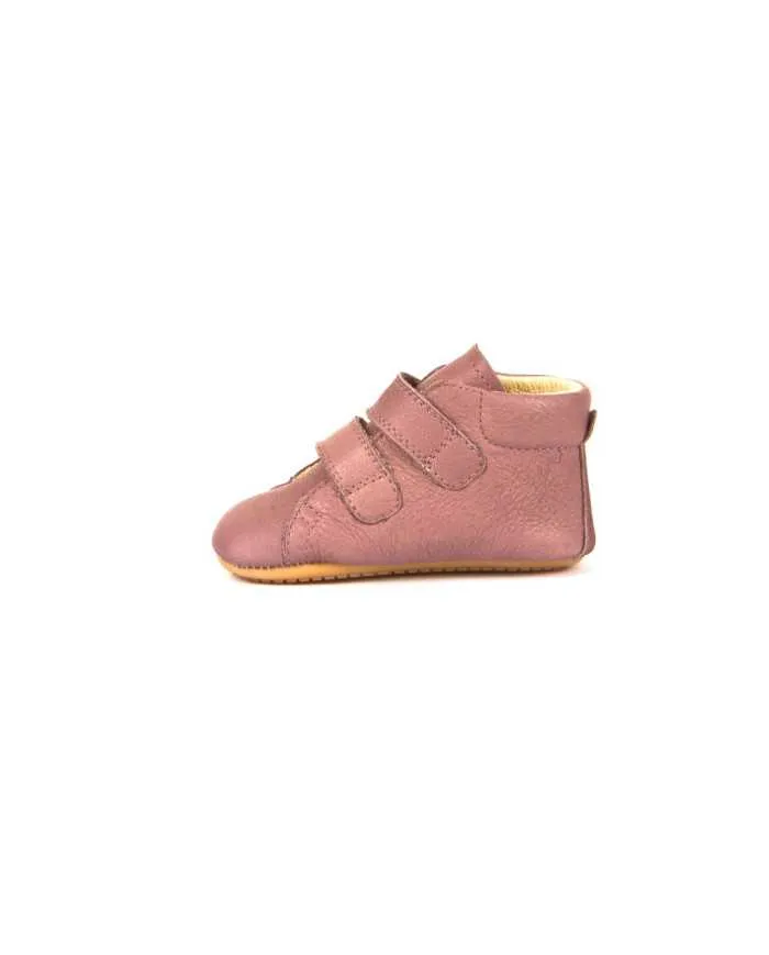 Botín Froddo Prewalkers doble velcro color Nude