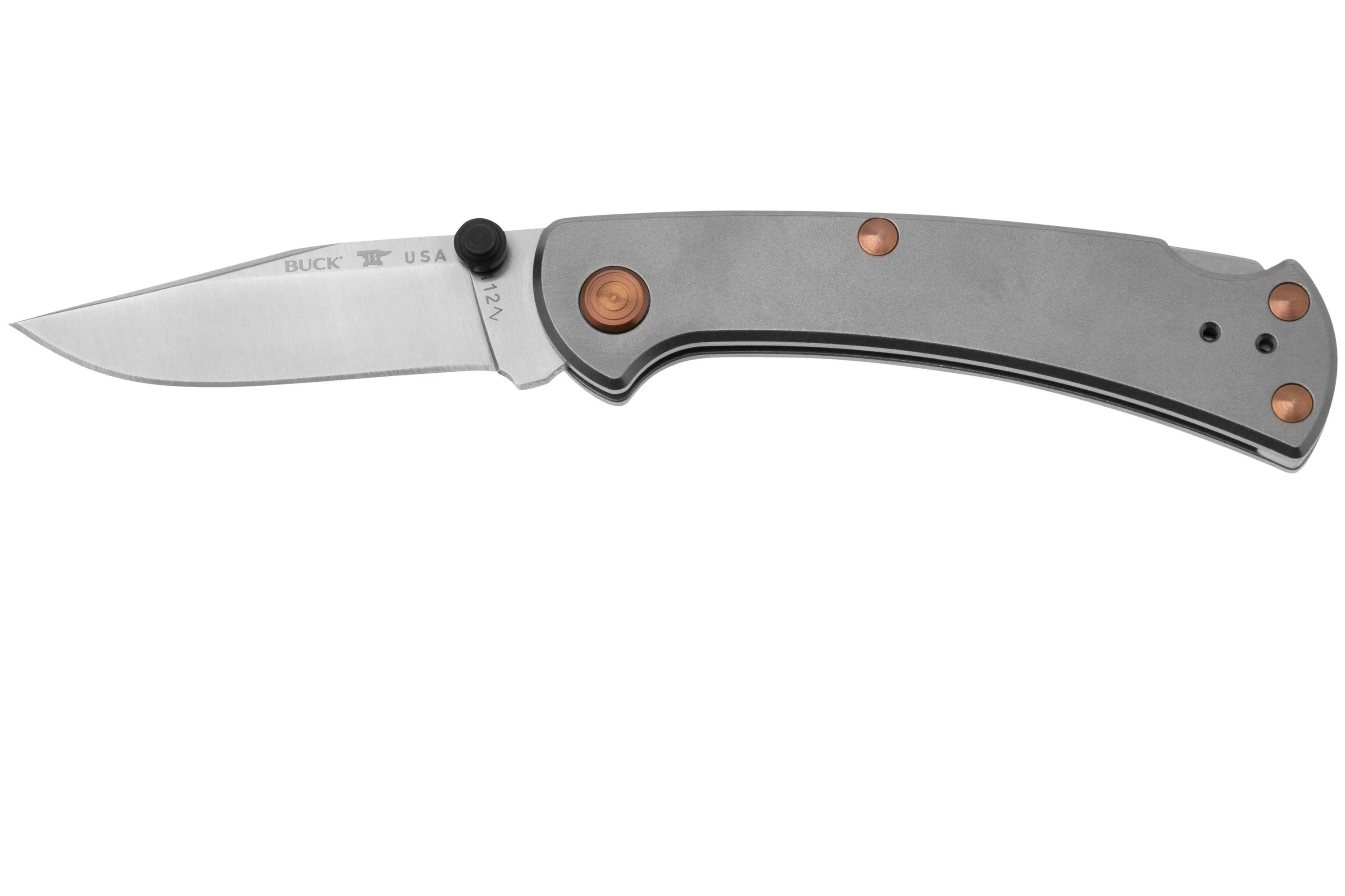 Buck 112 Slim Pro TRX 2024 Legacy Collection 0112GYSLE, CPM S45VN, Titanium, Copper PVD, navaja Limited Edition