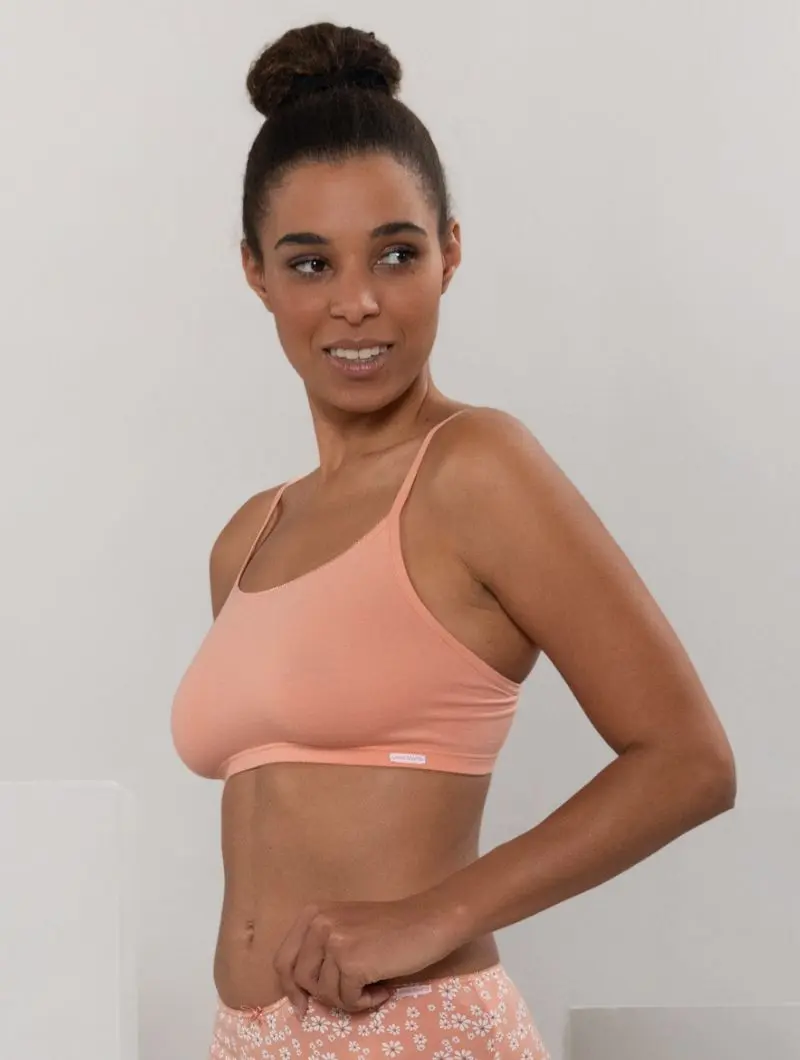 Bustier de rayas de algodón orgánico. Pack de 2