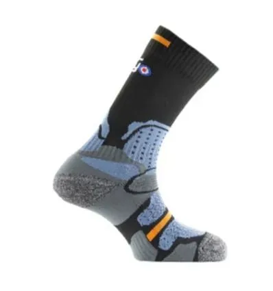 Calcetín de senderismo Thyo MI CHAUSSETTE TREK (NEGRO / AZUL)