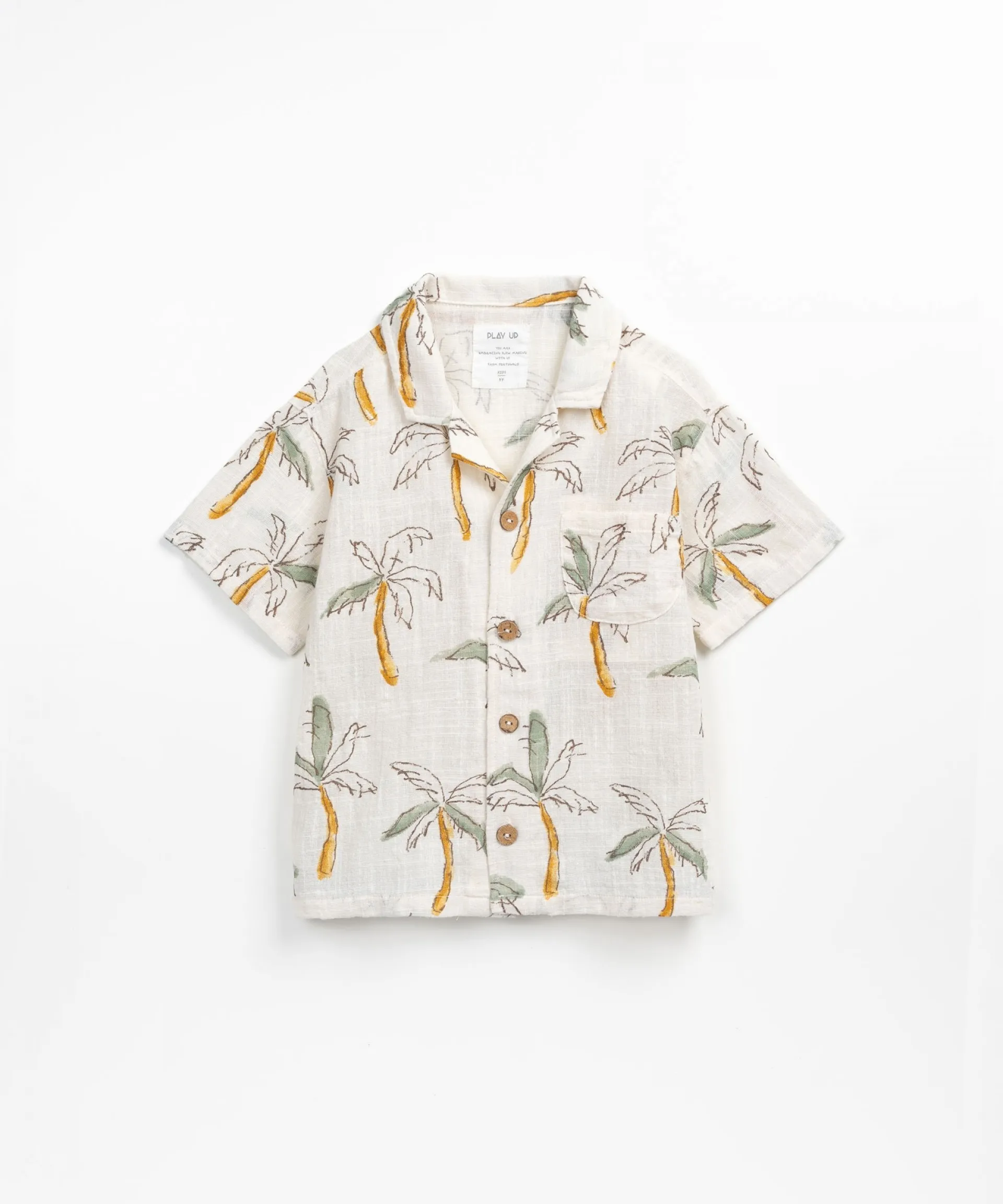Camisa con estampado de palmeras | Textile Art