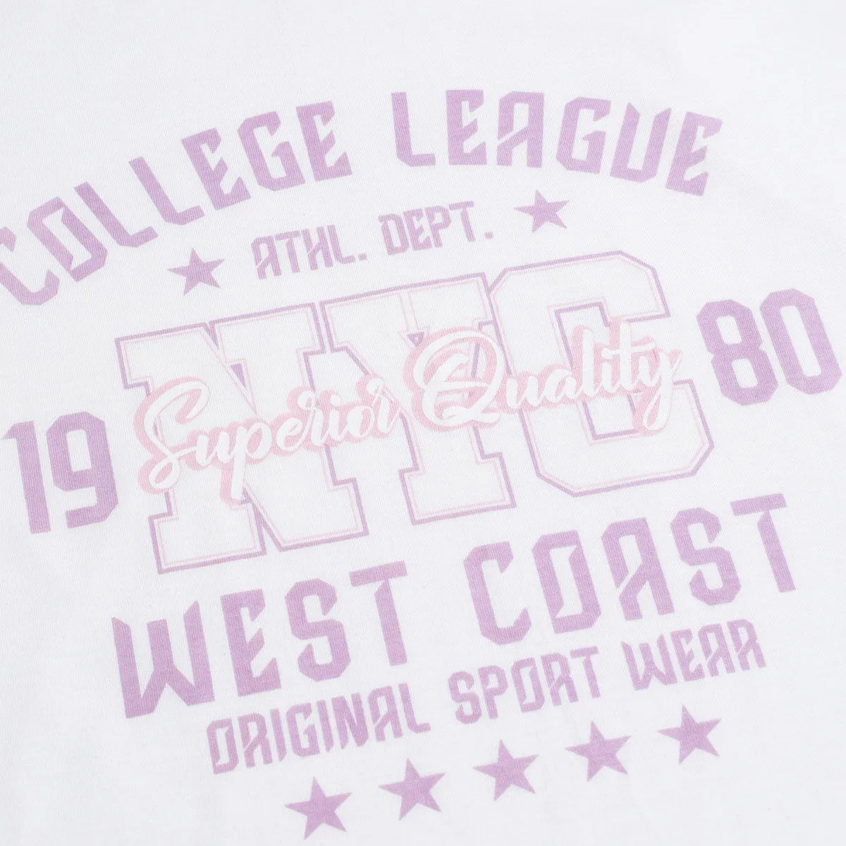 Camiseta Con Estampado Colegial