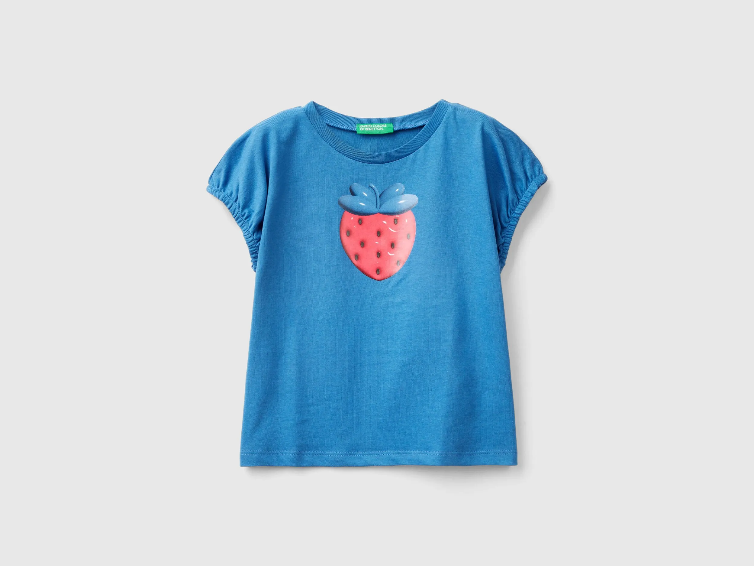 Camiseta con estampado de efecto abullonado