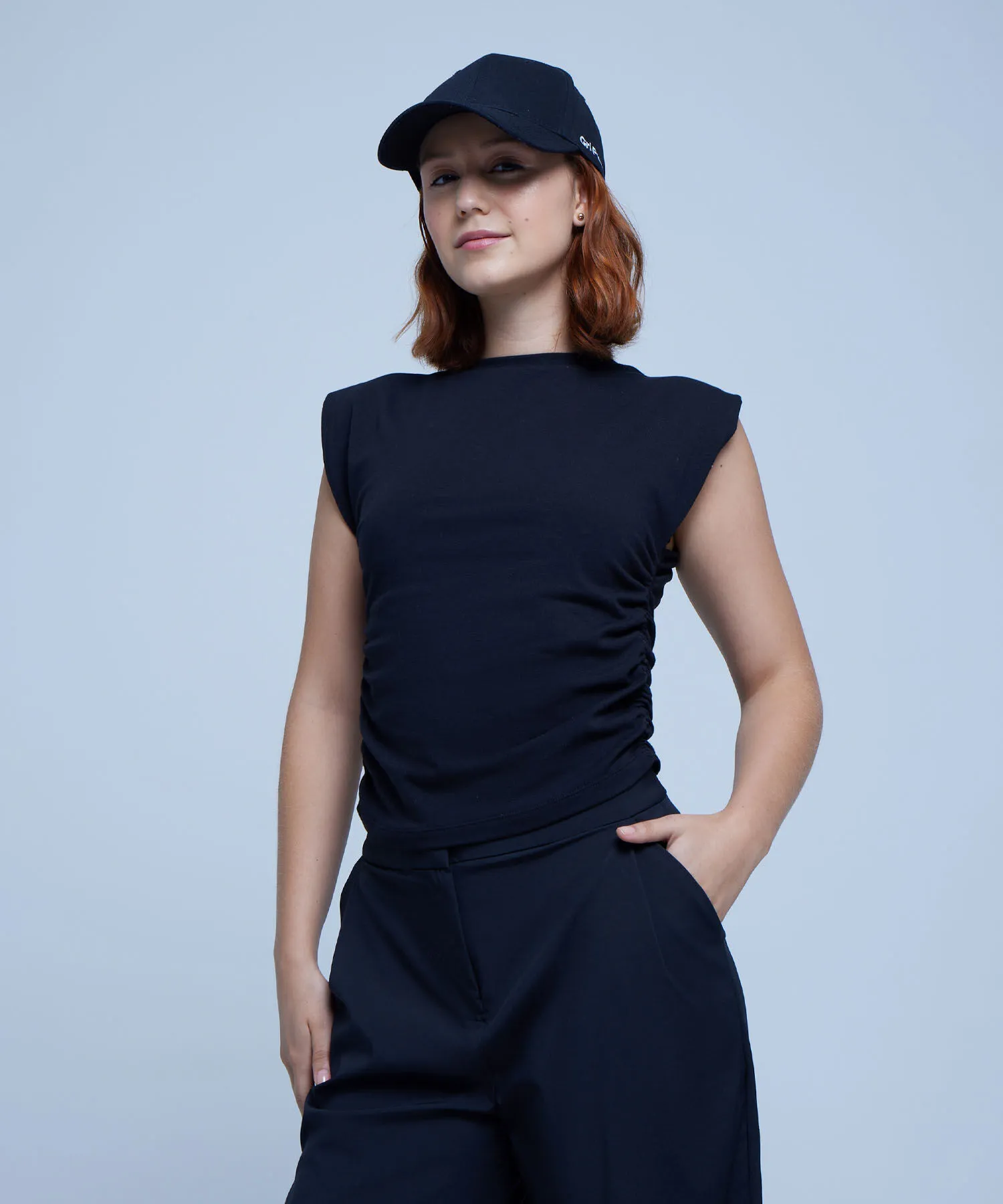 Camiseta con Fruncidos
