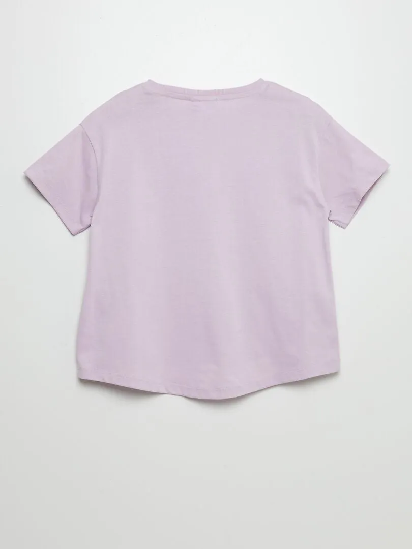 CAMISETA DE ALGODóN 'DISNEY'  PURPURA