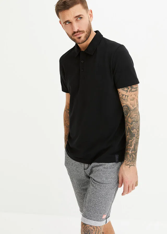 Camiseta de tipo polo Negro