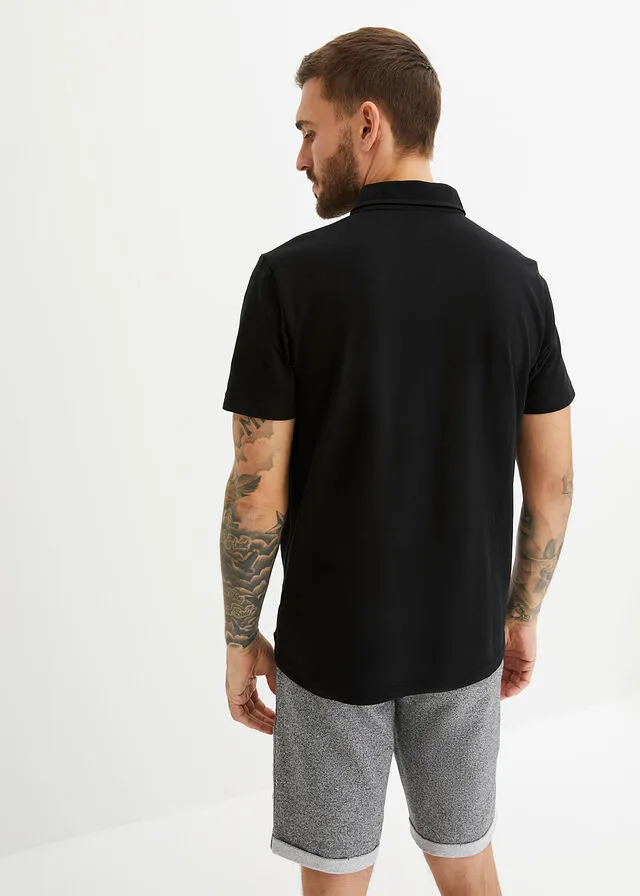 Camiseta de tipo polo Negro