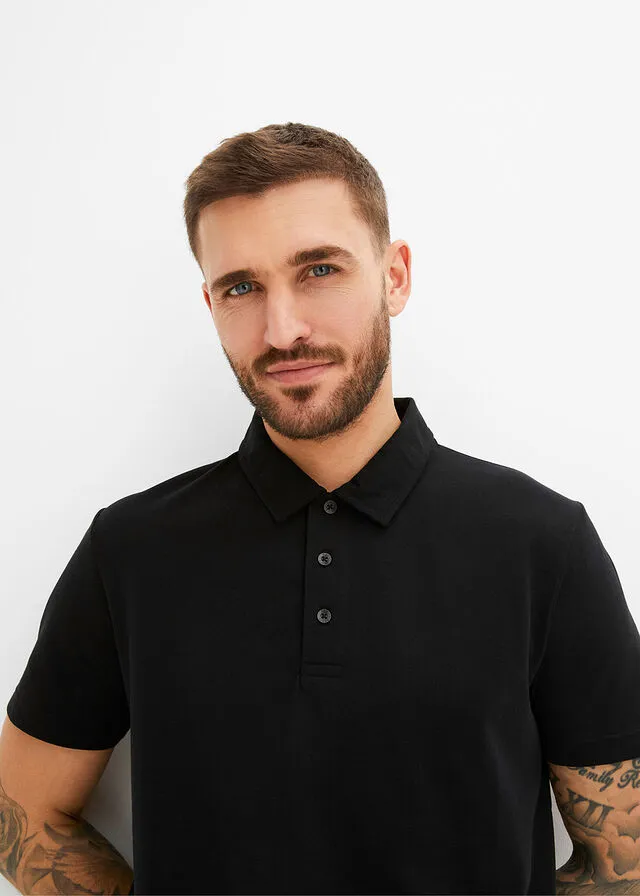 Camiseta de tipo polo Negro