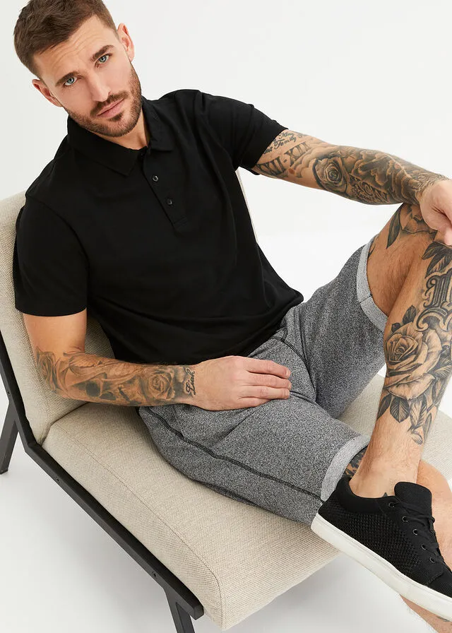 Camiseta de tipo polo Negro