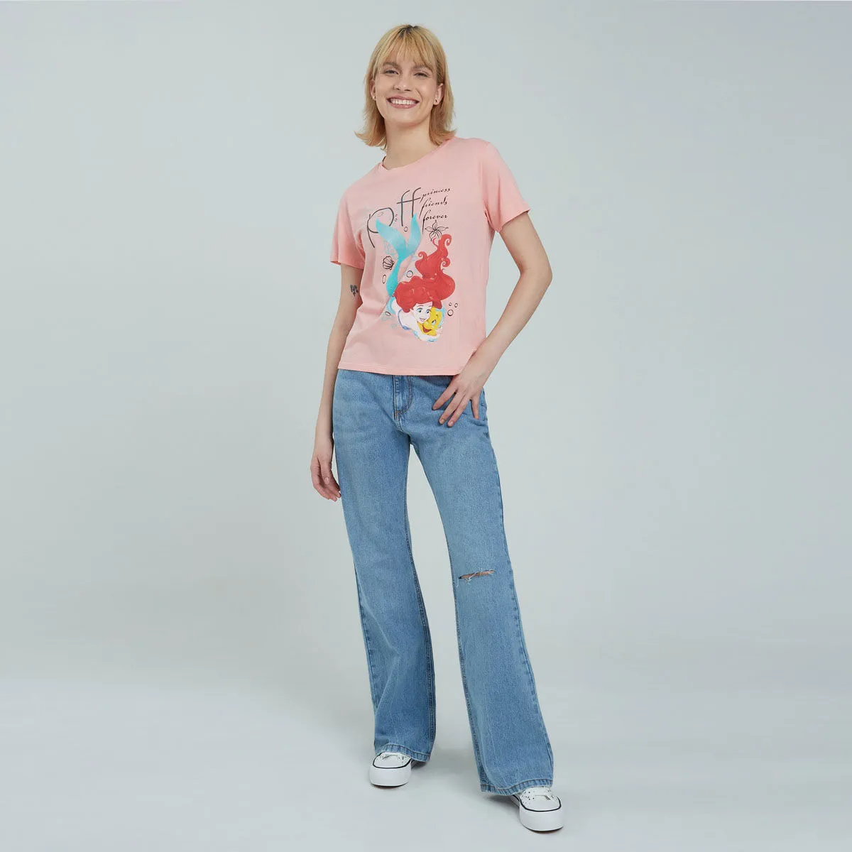 Camiseta Estampada Para Mujer