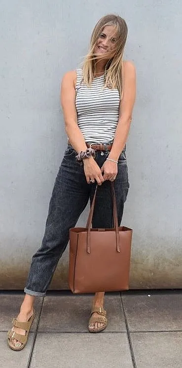 CAMISETA INTERIOR M.ASCHBE ORIGINAL RIBBED TOP  STRIPE  WOMEN´S