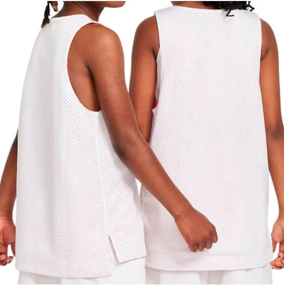 Camiseta Junior Nike Culture of Basketball Reversible White Red
