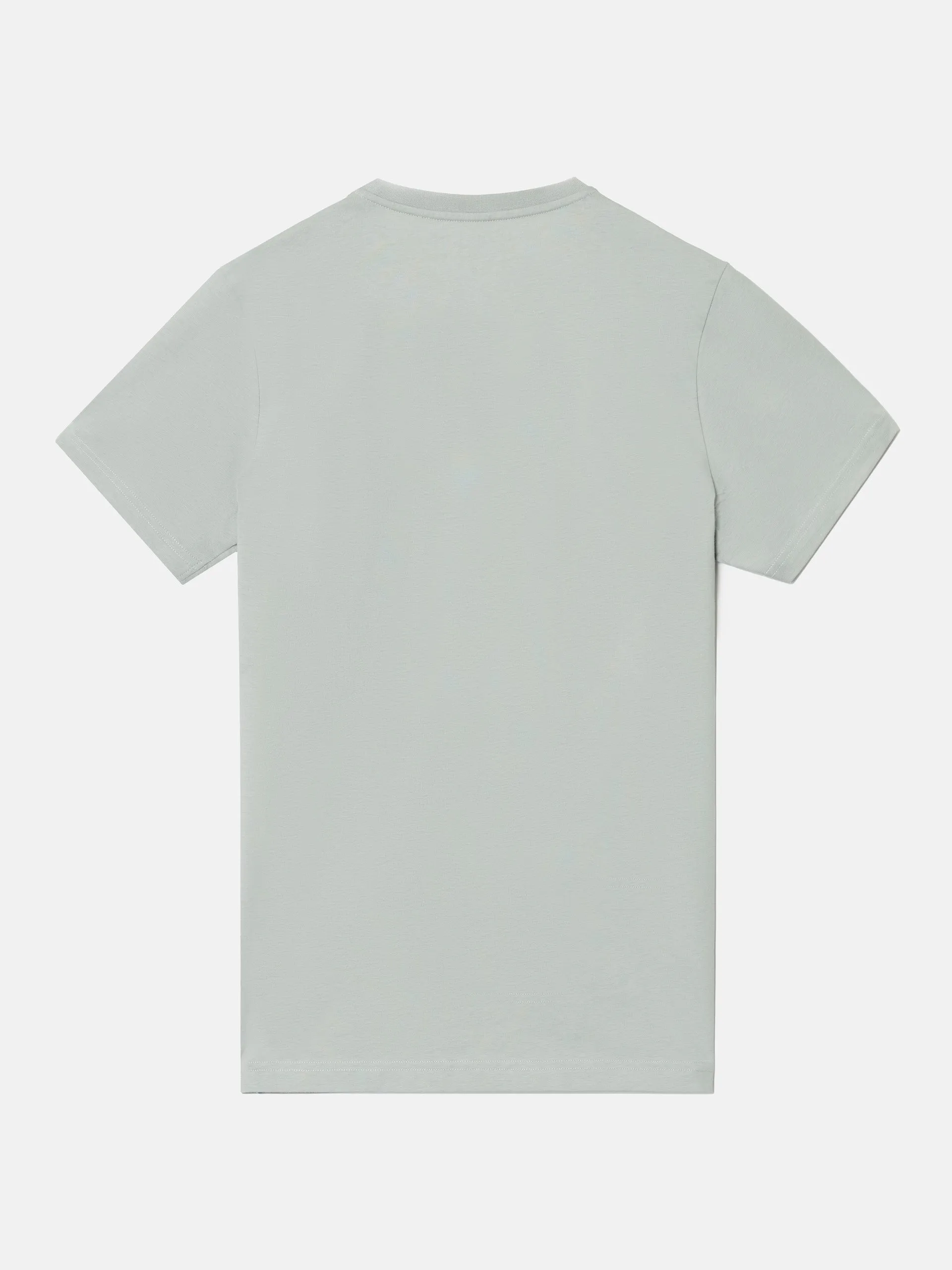 Camiseta silbon minilogo verde claro