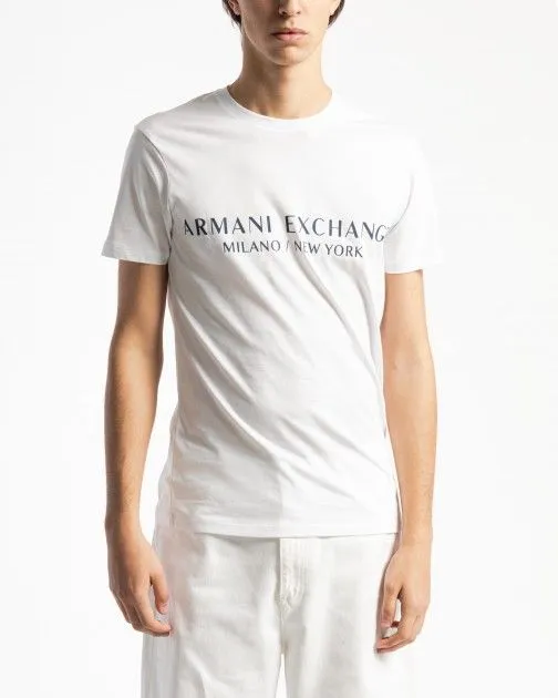 camiseta slim fit Armani Exchange 8NZT72 Z8H4Z Blanco