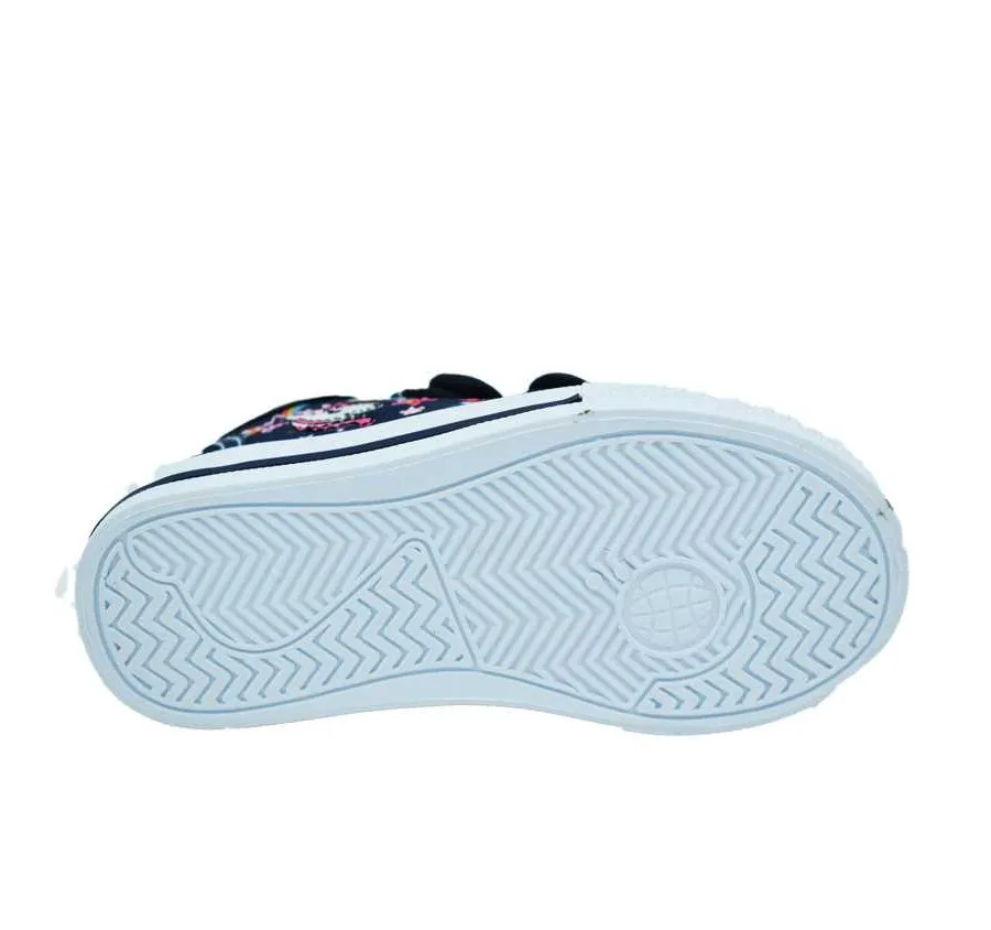 CANVAS PUNTERA DOBLE VELCRO PLAYERA NIÑA ZAPATILLA BARATA LONA MARINO