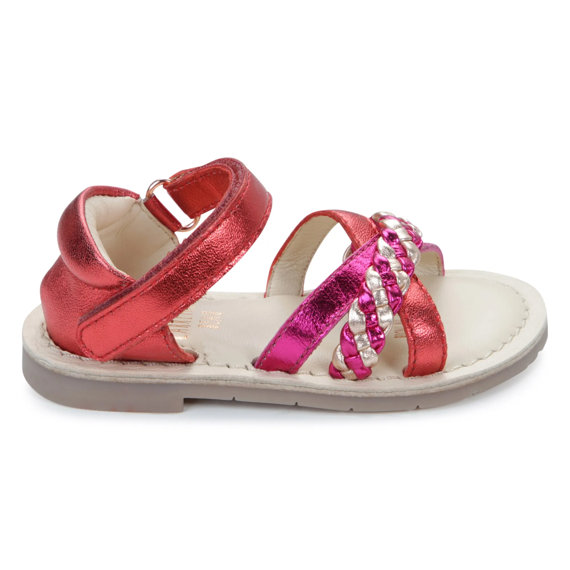 CARREMENT BEAU Sandalias de piel y velcro