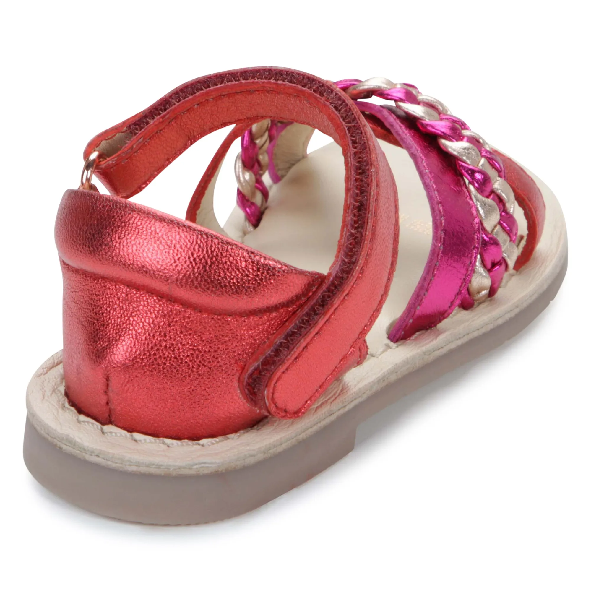 CARREMENT BEAU Sandalias de piel y velcro