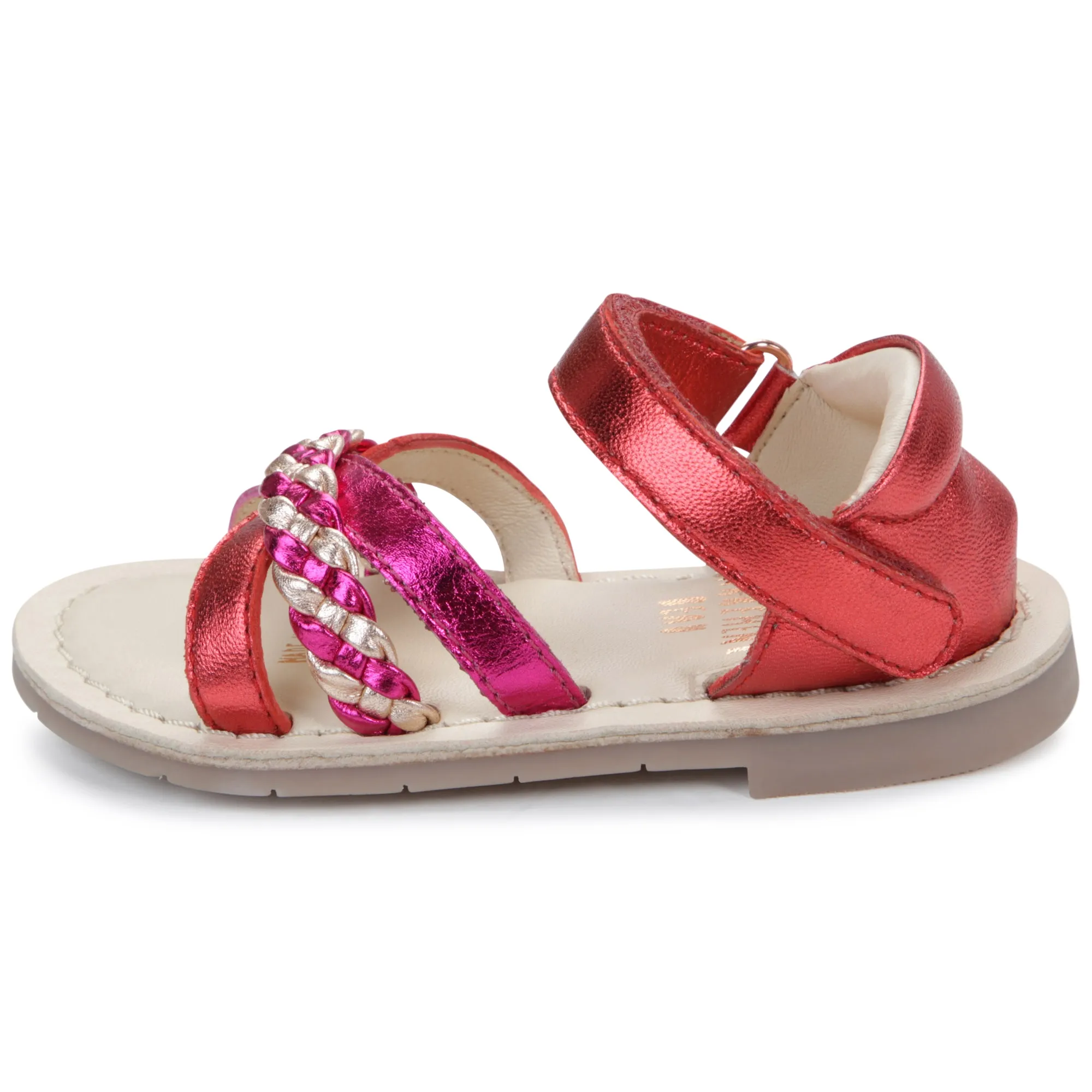 CARREMENT BEAU Sandalias de piel y velcro