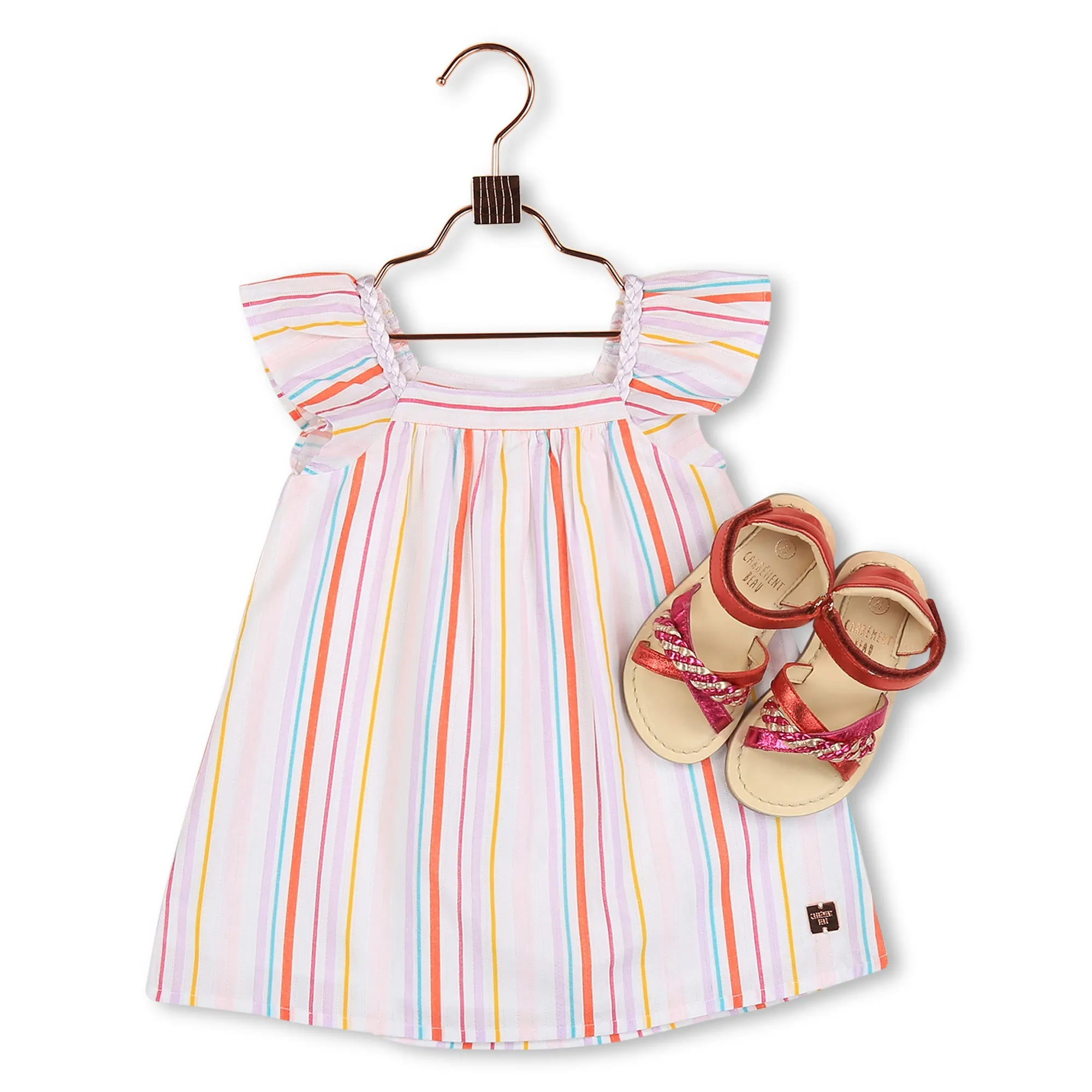 CARREMENT BEAU Sandalias de piel y velcro
