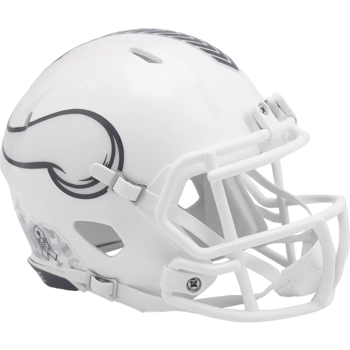 Casco Mini Speed Salute To Service 24 Riddell NFL Vikings