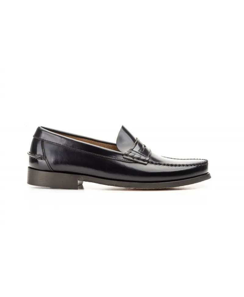 Castellanos Hombre Piel Negro Antifaz Suela Cuero