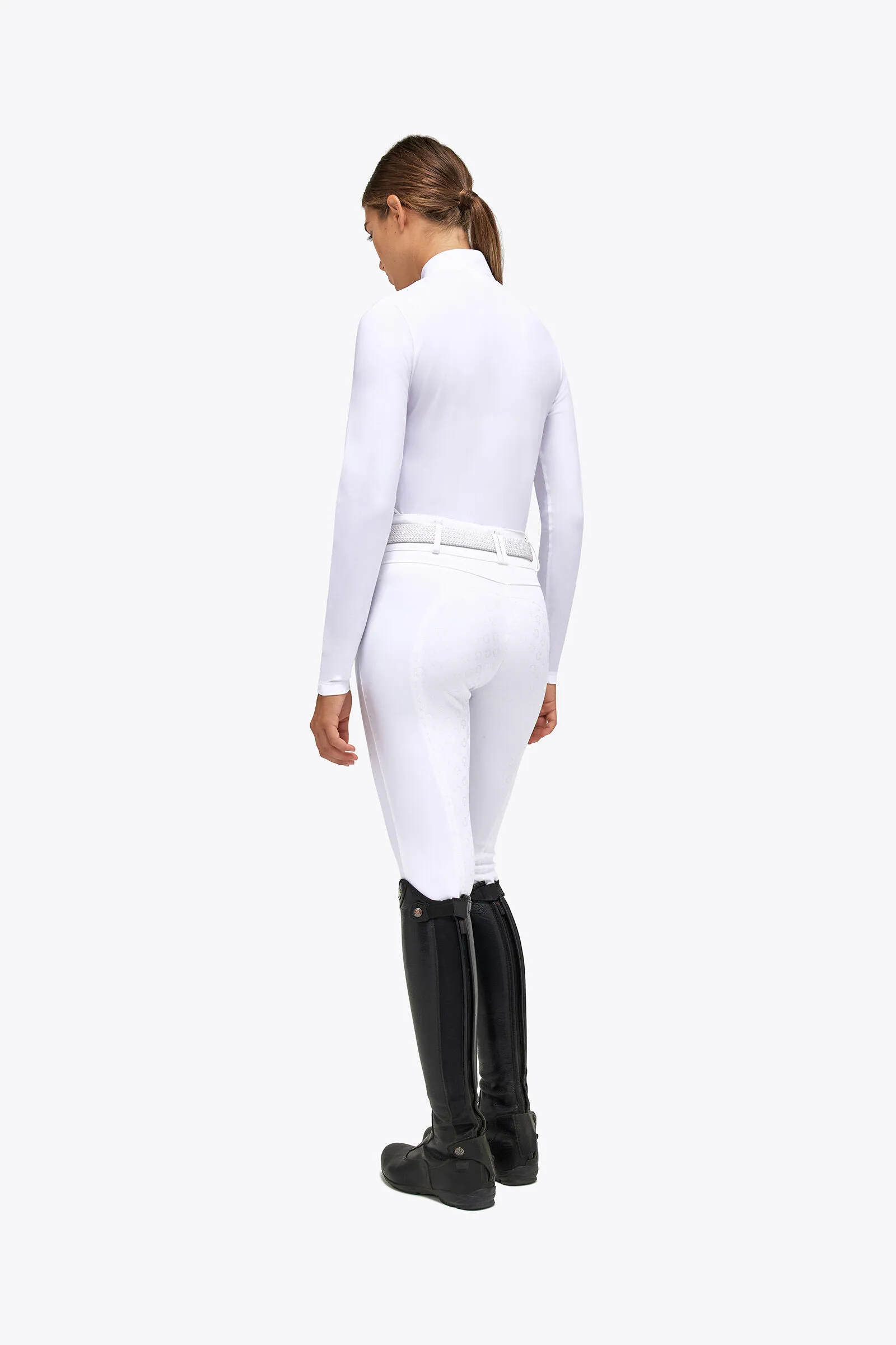 Cavalleria Toscana Tech Jersey Piqué Camiseta de competición de manga larga para mujer