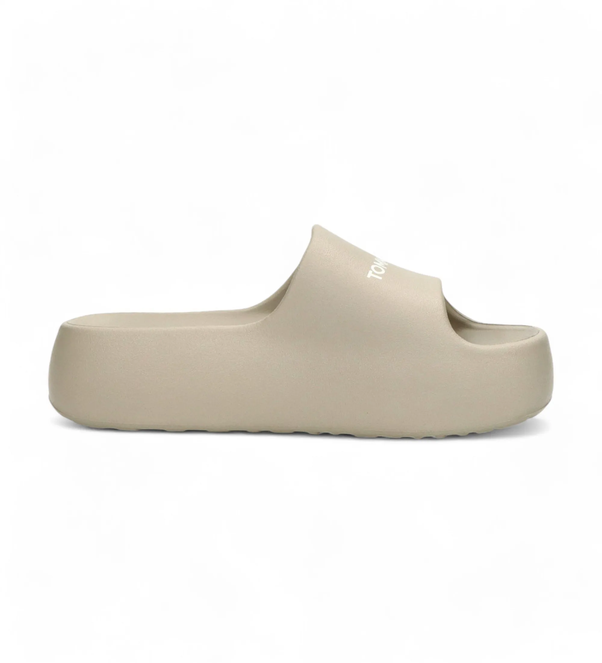 Chanclas de suela gruesa beige
