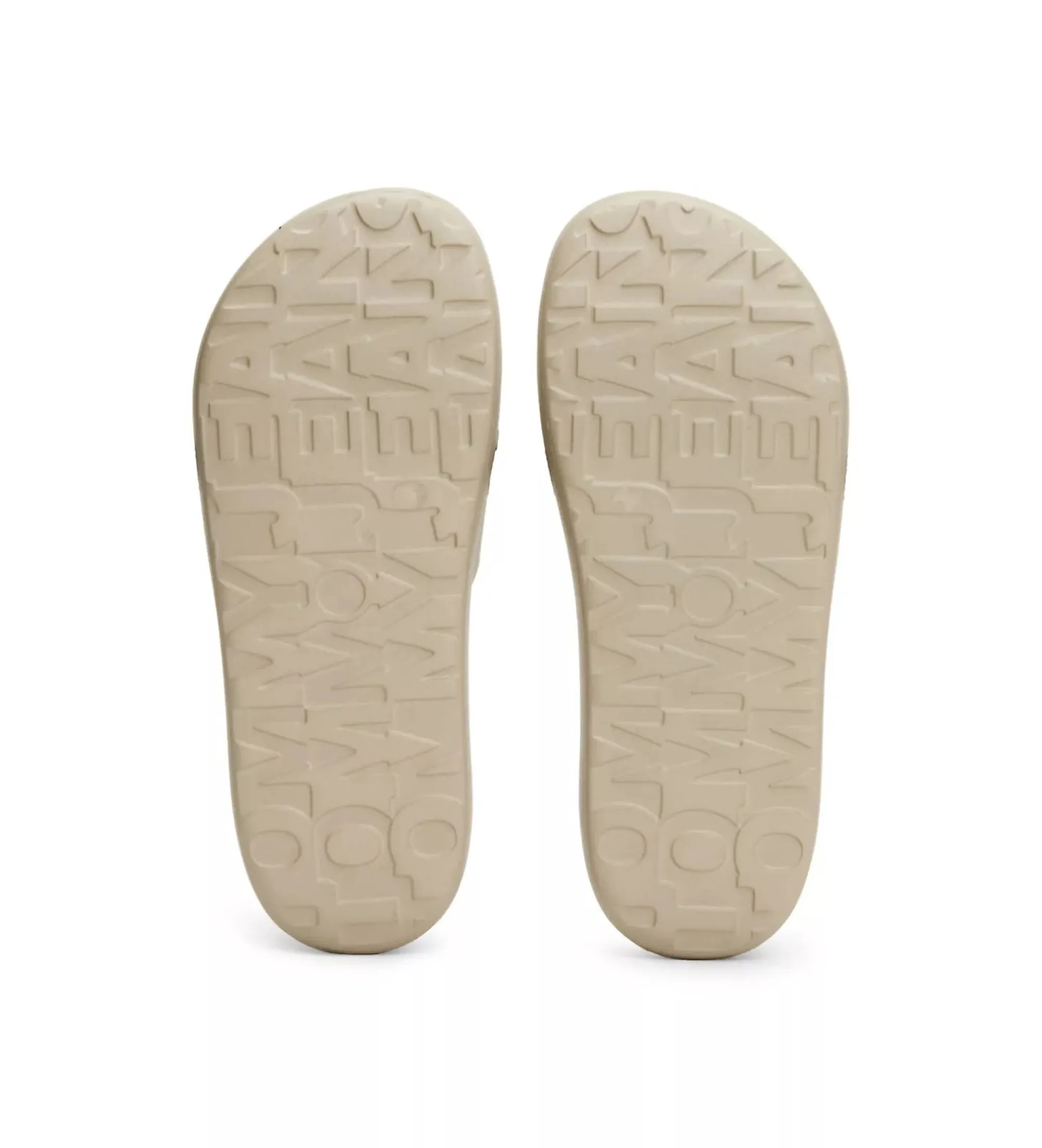 Chanclas de suela gruesa beige