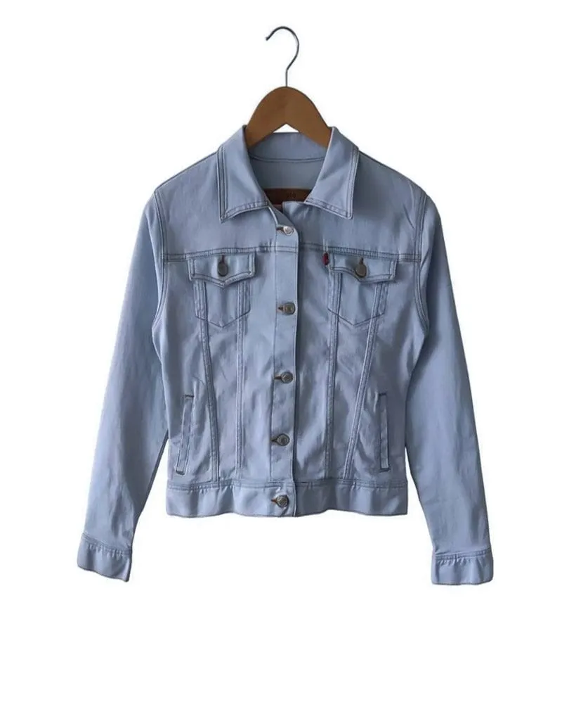 Chaqueta De Jean Clásica Para Mujer
