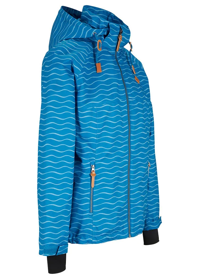 Chaqueta funcional Azul atlántico con estampado gráfico