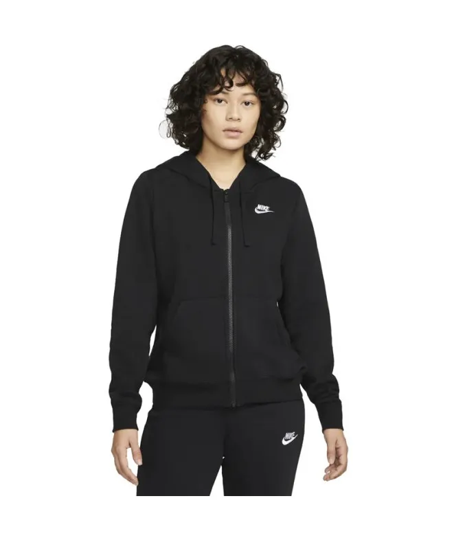 Chaqueta Nike Sportswear Club Fleece negro Mujer