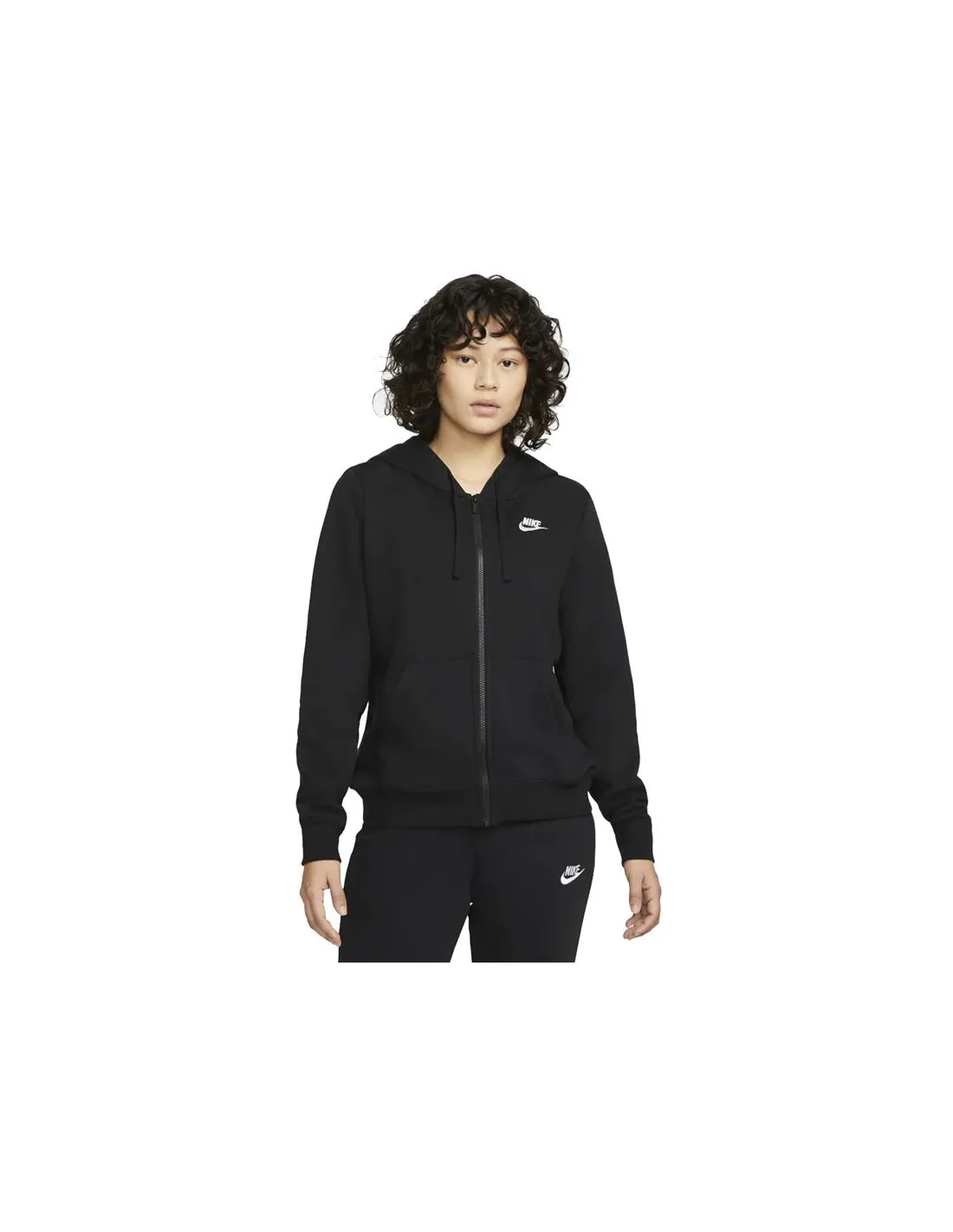 Chaqueta Nike Sportswear Club Fleece negro Mujer