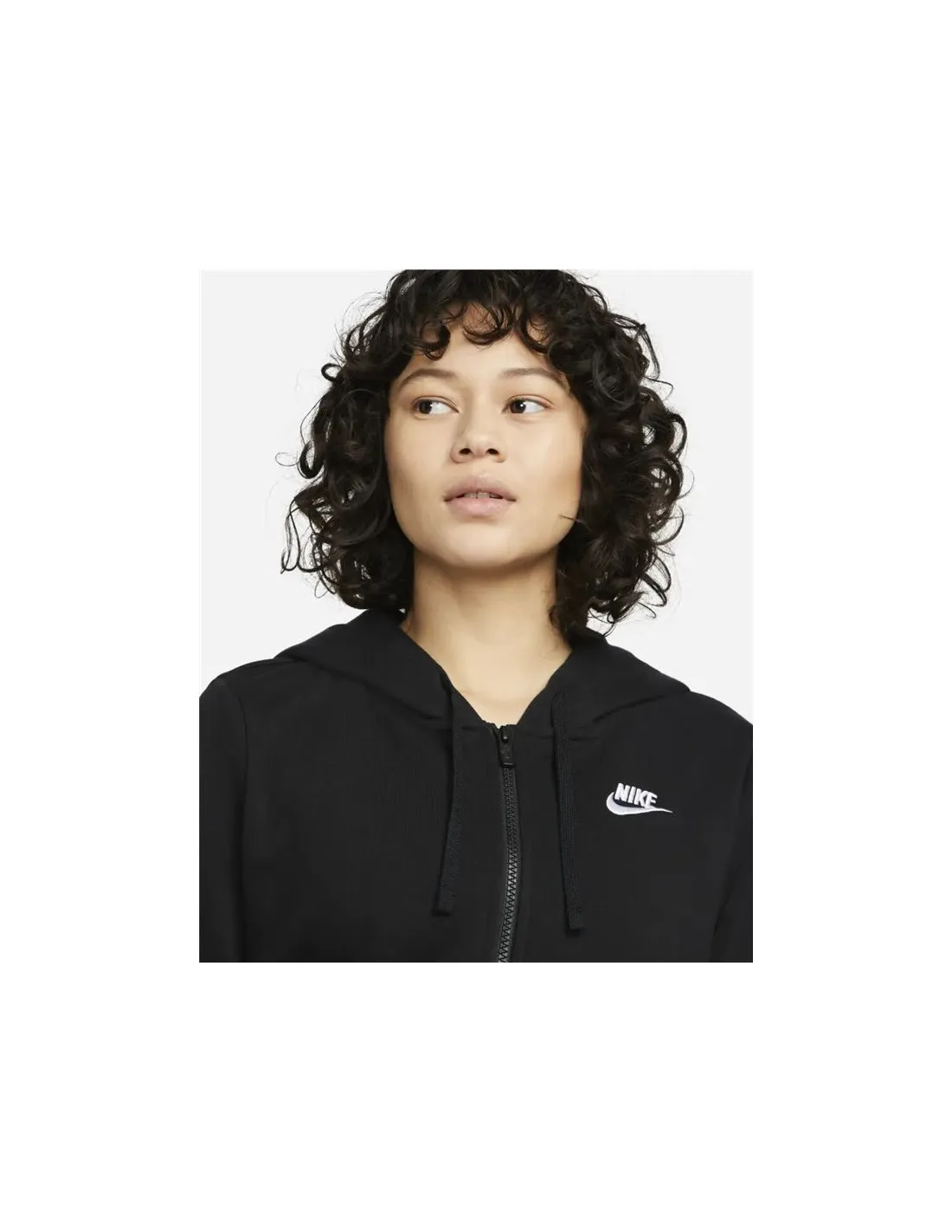 Chaqueta Nike Sportswear Club Fleece negro Mujer