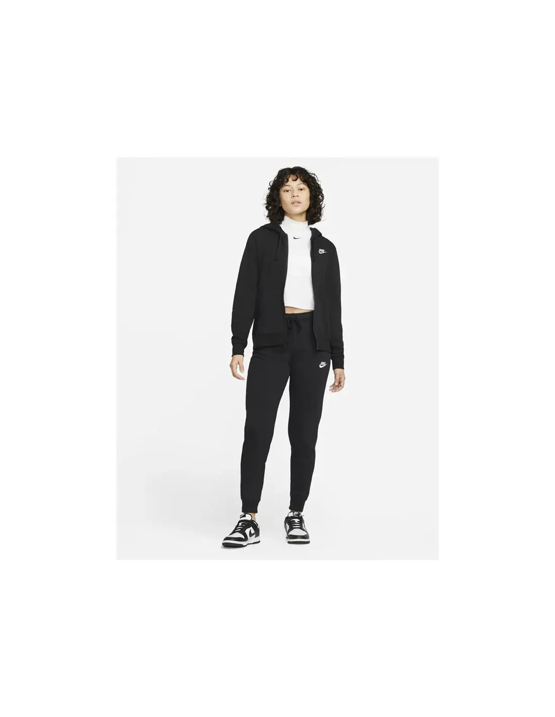 Chaqueta Nike Sportswear Club Fleece negro Mujer