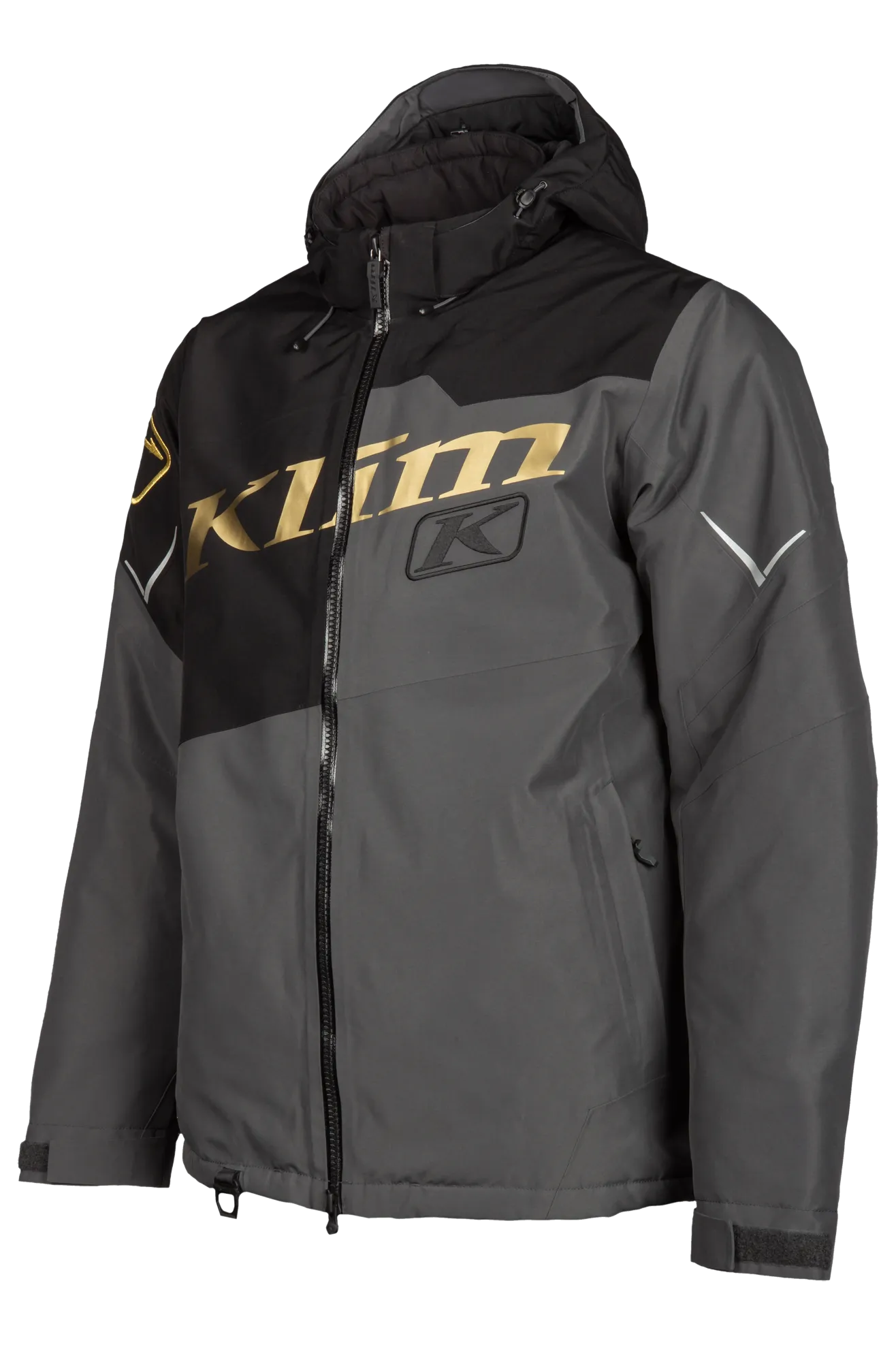 CHAQUETA NIñO KLIM INSTINCT NEGRODORADO METáLICO