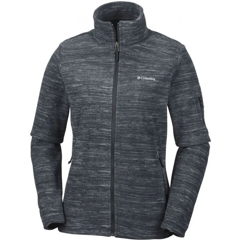 Chaqueta polar Columbia Fast Trek Printed Jkt (Black spacedye print) Mujer