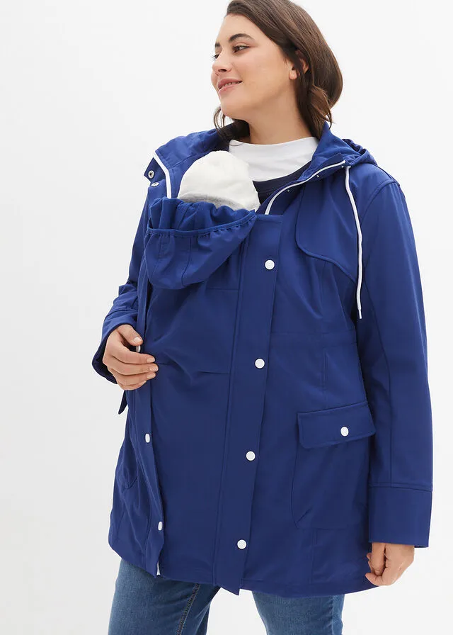 Chaqueta softshell de porteo/premamá Azul noche