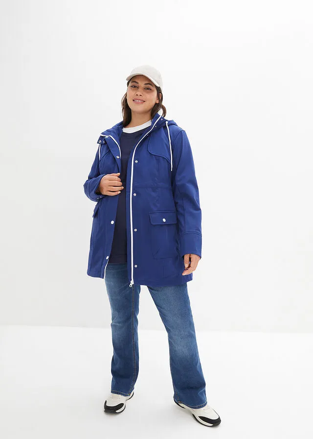 Chaqueta softshell de porteo/premamá Azul noche