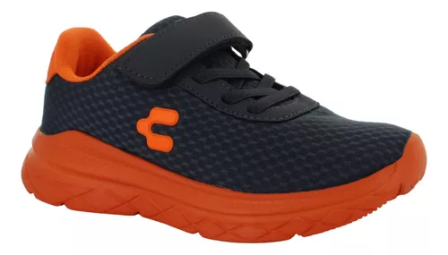 Charly Tenis Correr Atletico Ligero Gris Naranja Niño 85098