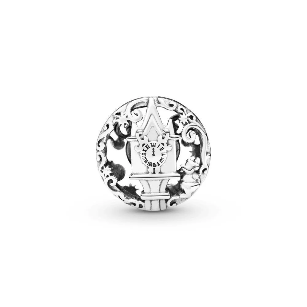 Charm Pandora de plata de ley Reloj de Cenicienta Calabaza de medianoche