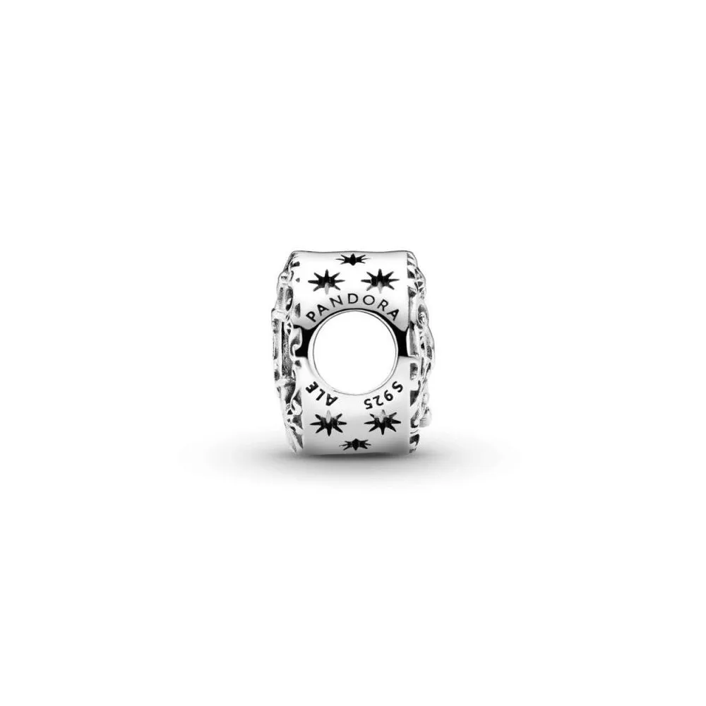 Charm Pandora de plata de ley Reloj de Cenicienta Calabaza de medianoche