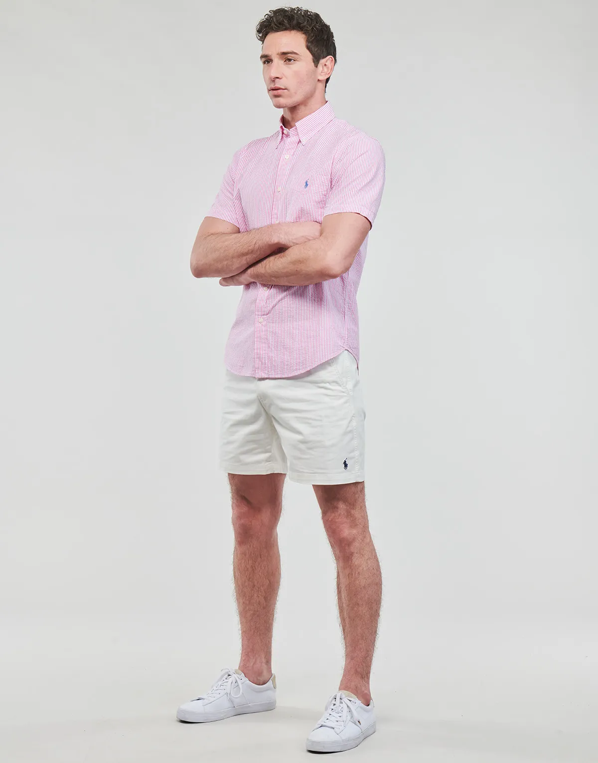 CHEMISE COUPE DROITE EN SEERSUCKER