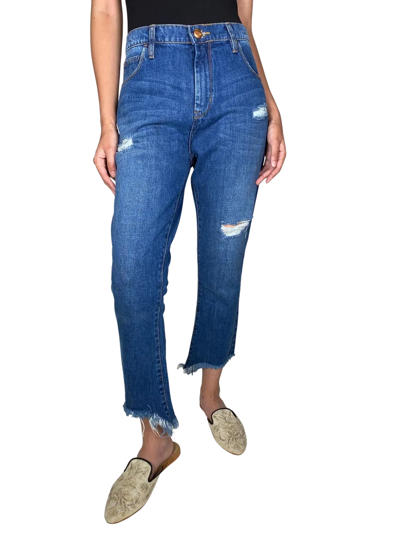 CHER Pantalón Desflecado